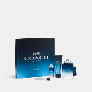 Coach Blue Eau De Toilette 3 Piece Gift Set Fragrance Herre Multicolor | VQP079862