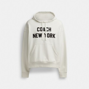 Coach Hoodie Sweatshirt Topper Herre Pisket Krem | YZN186705