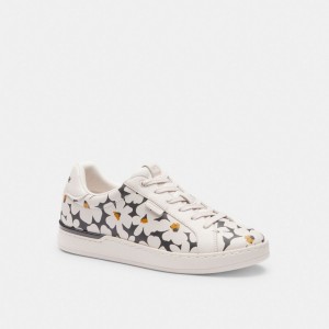 Coach Lowline Low Top Sneaker With Floral Print Sneakers Dame Multicolor | BZO278049