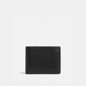 Coach Slim Billfold Wallet Billfolds Herre Svarte | PVT427013