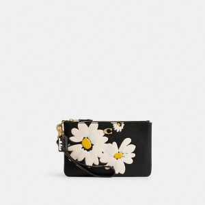 Coach Small Wristlet With Floral Print Klokke Dame Svarte Multicolor | UCM570428