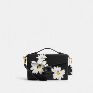 Coach Tabby Box Bag With Floral Print Crossbody Veske Dame Svarte Multicolor | TKW698247