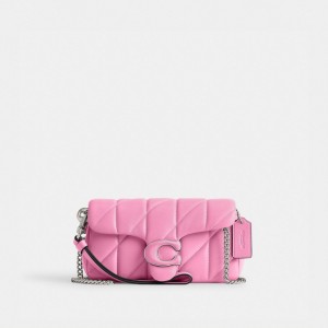 Coach Tabby Crossbody Wristlet With Pillow Quilting Crossbody Veske Dame Sølv Rosa | AJZ681430