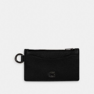 Coach Zip Card Case Kortetui Dame Svarte | RSB289671