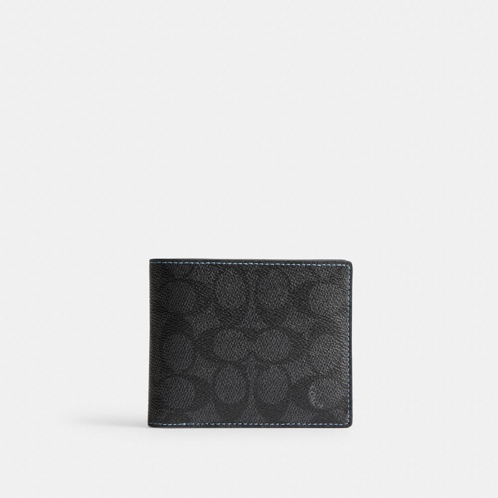 Coach 3 In 1 Wallet In Signature Canvas Billfolds Herre Grå | FGA490516