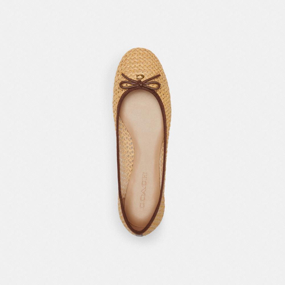 Coach Abigail Flat Flate Sko Dame Beige | SFB034169