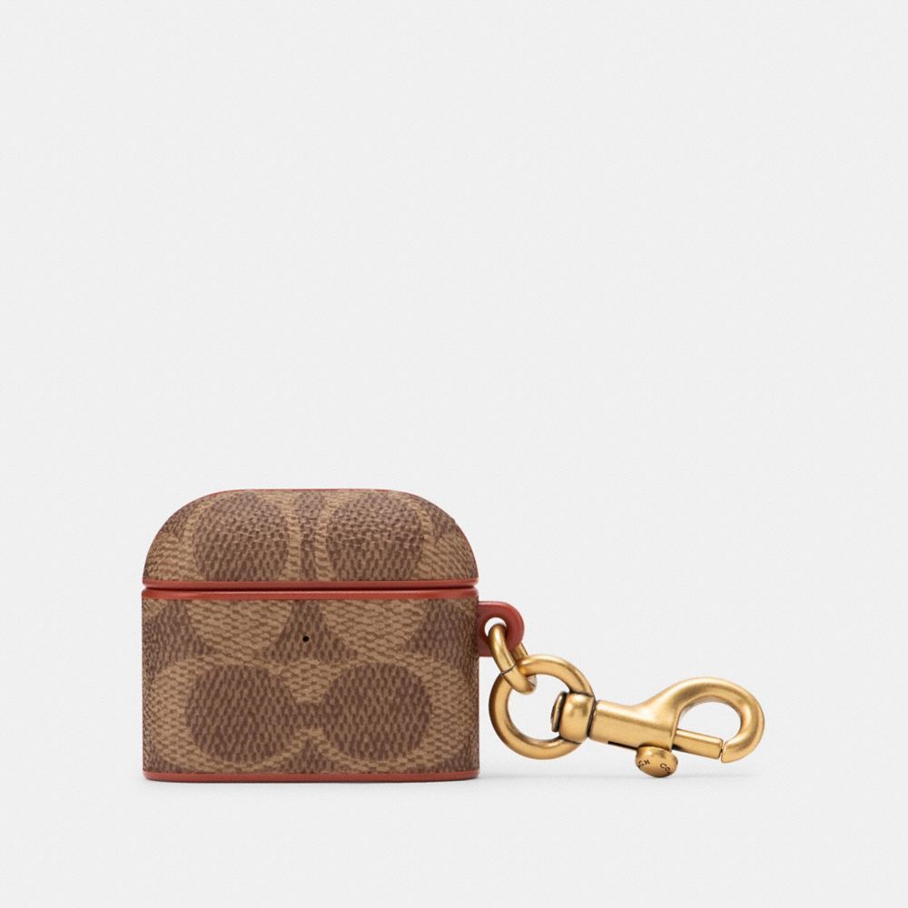 Coach Airpods 3 Rd Generation Case In Signature Canvas Reiseveske Dame Brune | WUQ836521