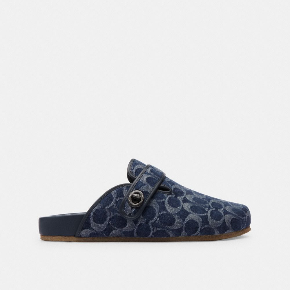 Coach Blake Clog In Signature Denim Sandaler Herre Blå | RAZ136957