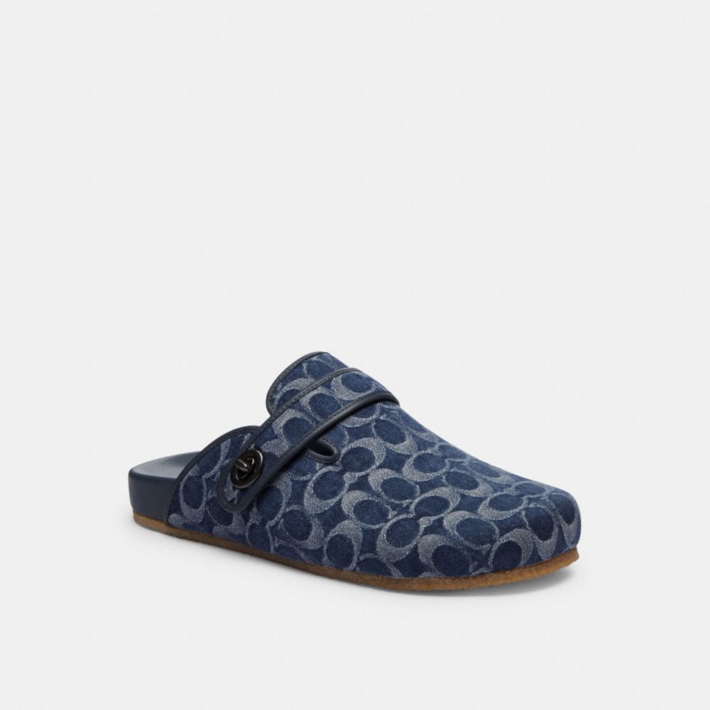 Coach Blake Clog In Signature Denim Sandaler Herre Blå | RAZ136957