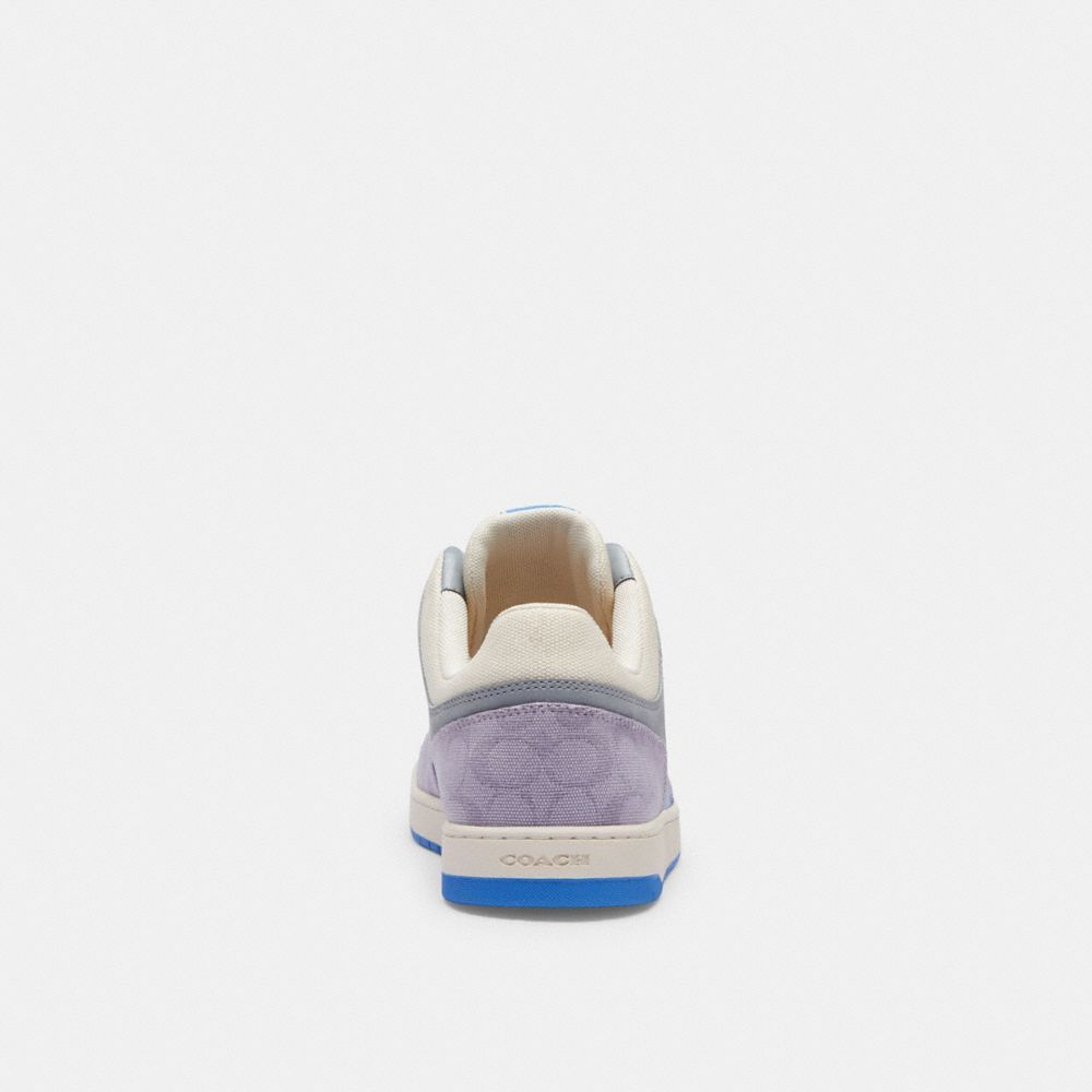 Coach C201 Sneaker In Signature Canvas Sneakers Herre Lilla | MPX612907