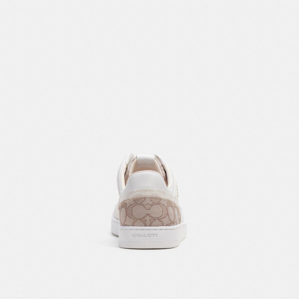 Coach C201 Sneaker In Signature Jacquard Sneakers Herre Grå | JIY653790