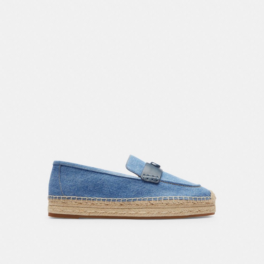 Coach Camilla Espadrille Flate Sko Dame Indigo Blå | XDS410978