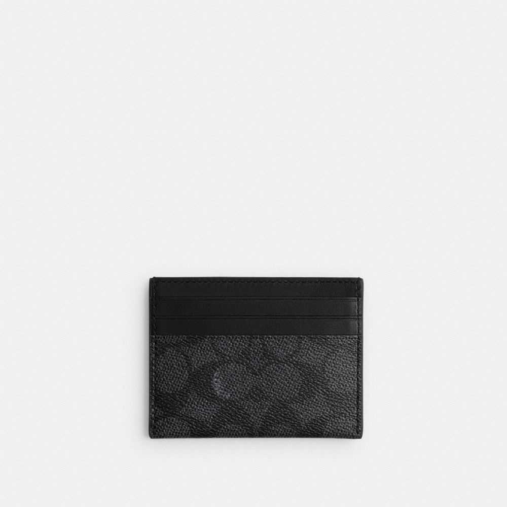 Coach Card Case In Signature Canvas With Graphic Kortetui Herre Grå Multicolor | YUA952016