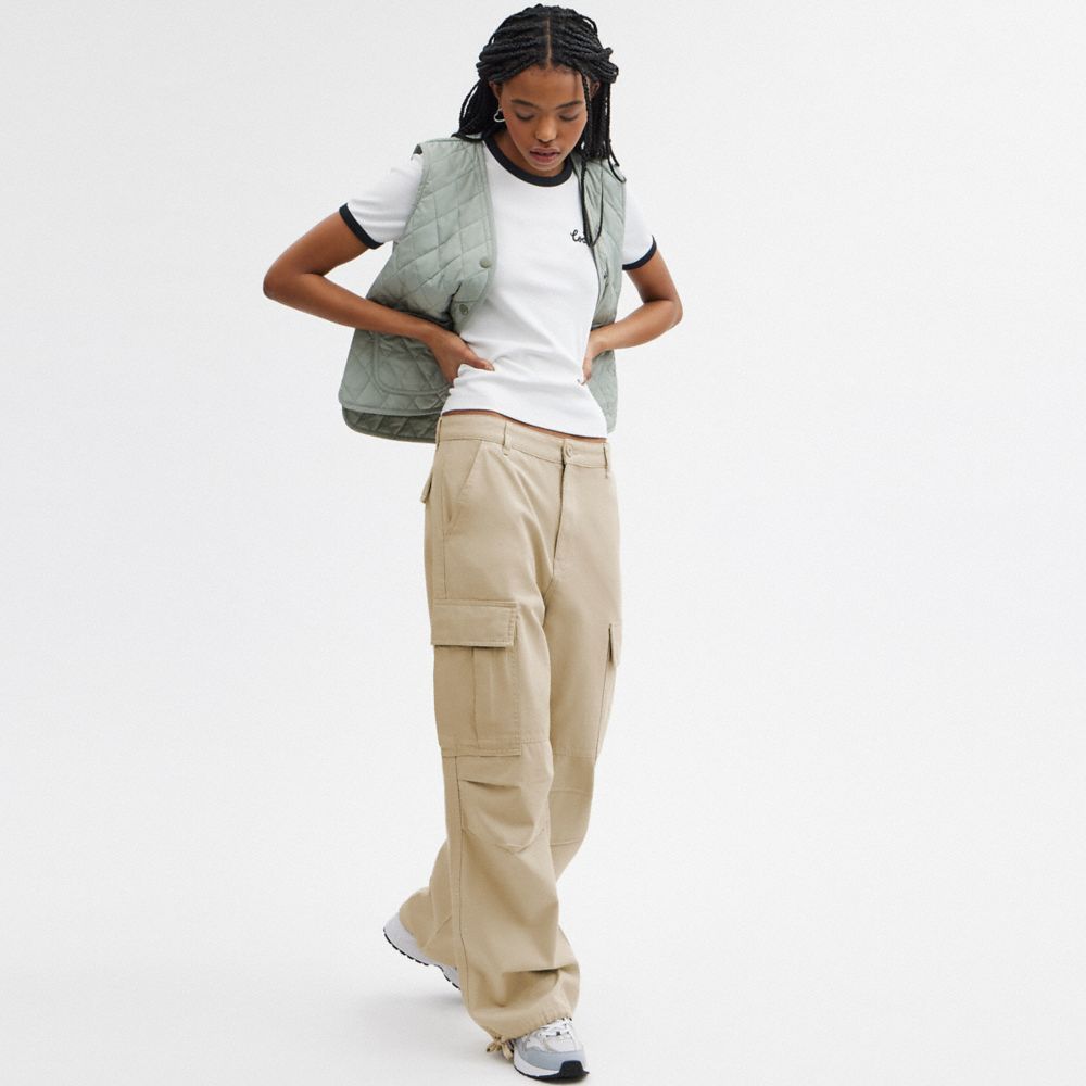 Coach Cargo Pants Bukse Dame Khaki | EUQ286710