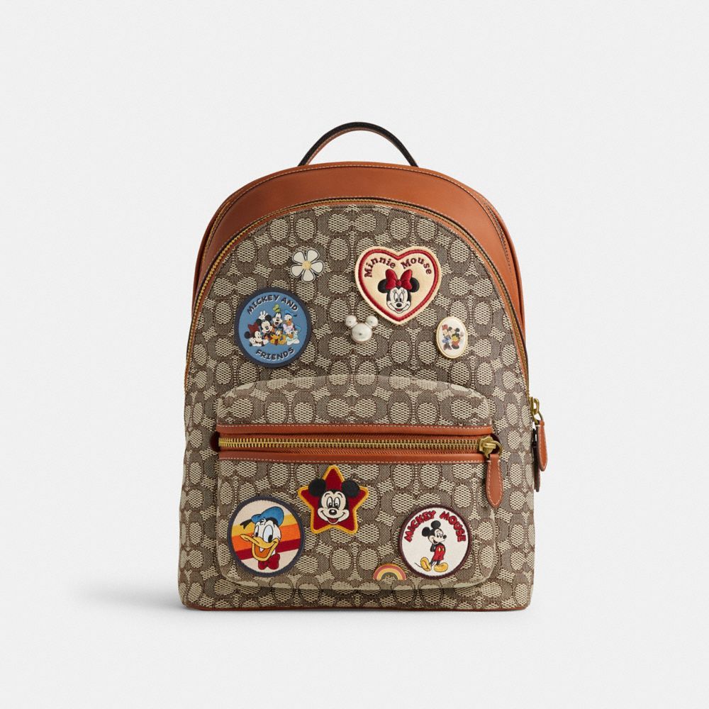 Coach Charter Backpack In Signature Textile Jacquard With Patches Ryggsekker Herre Multicolor | BAF632950