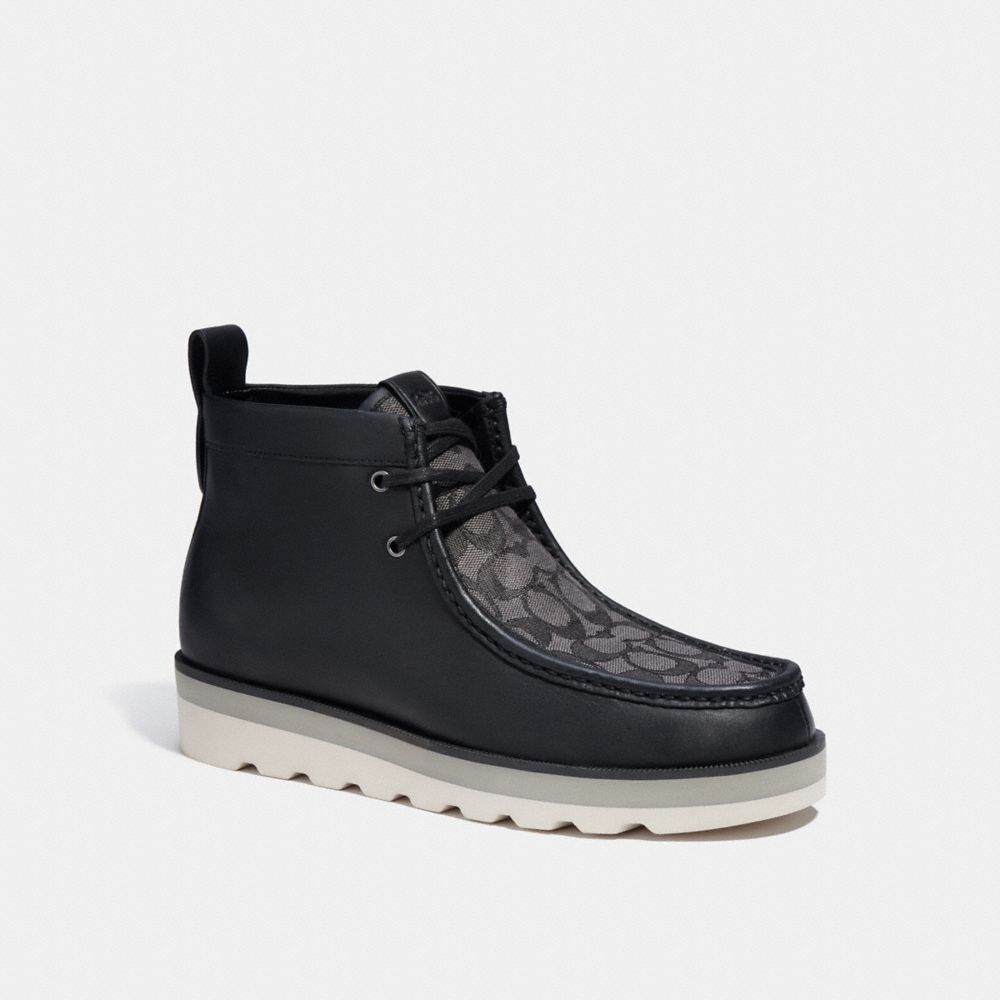 Coach Chukka Boot In Signature Jacquard Støvler Herre Svarte | QDH954386