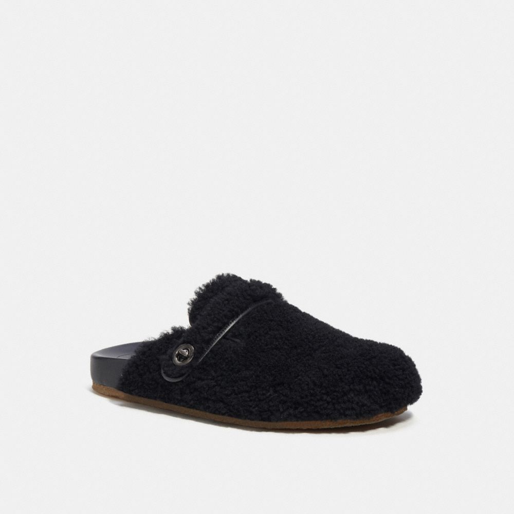 Coach Clog In Shearling Sandaler Herre Svarte | YXS597043