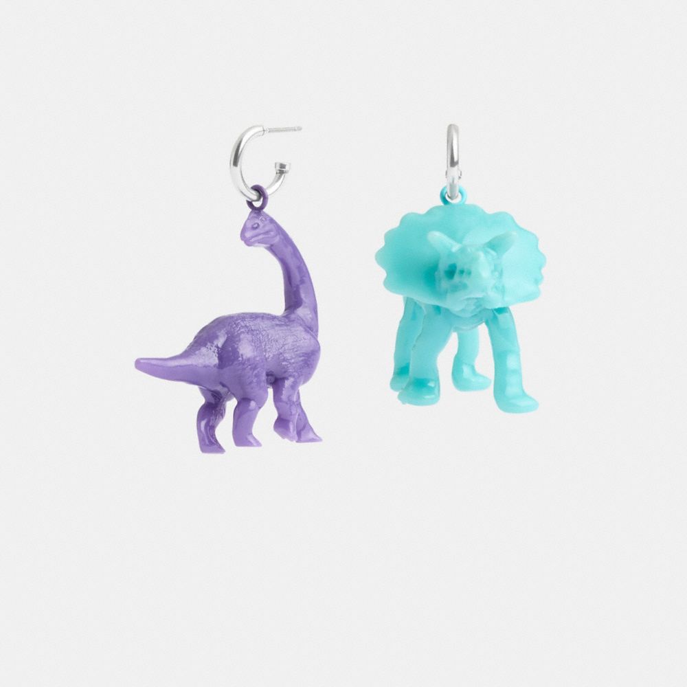 Coach Dinosaur Mismatch Earrings Smykker Dame Sølv Multicolor | HNC510438