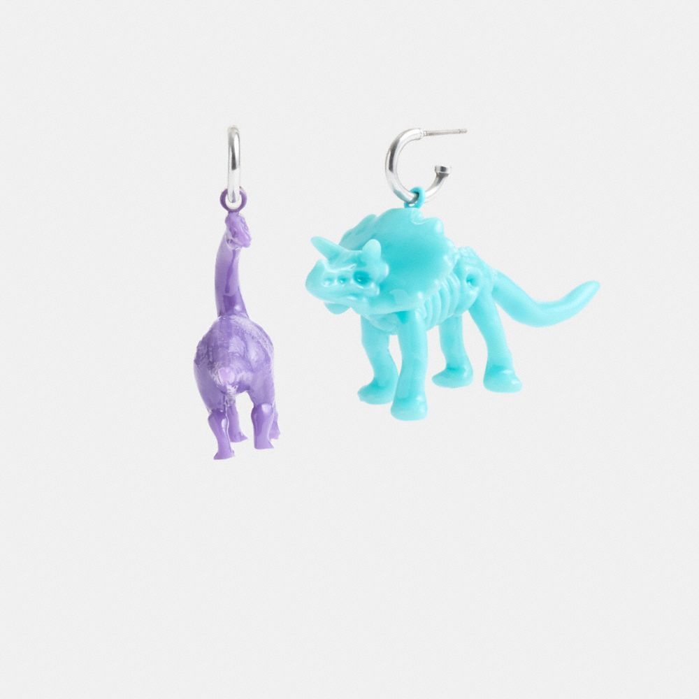 Coach Dinosaur Mismatch Earrings Smykker Dame Sølv Multicolor | HNC510438