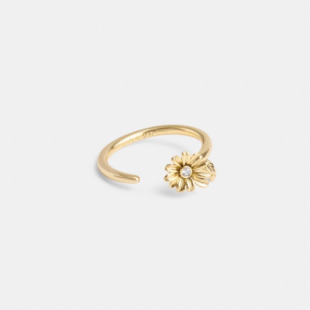 Coach Garden Flower Ring Smykker Dame Gull | BTS795241