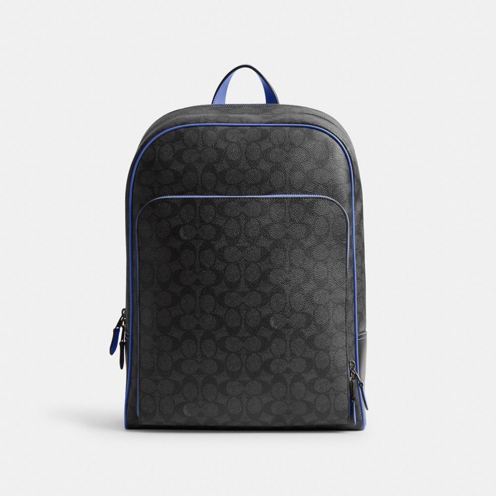 Coach Gotham Backpack In Signature Canvas Ryggsekker Herre Grå | SBN062359