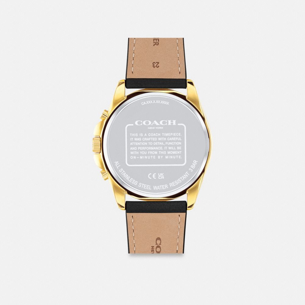 Coach Greyson Watch, 43 Mm Klokke Herre Svarte | XMG971046