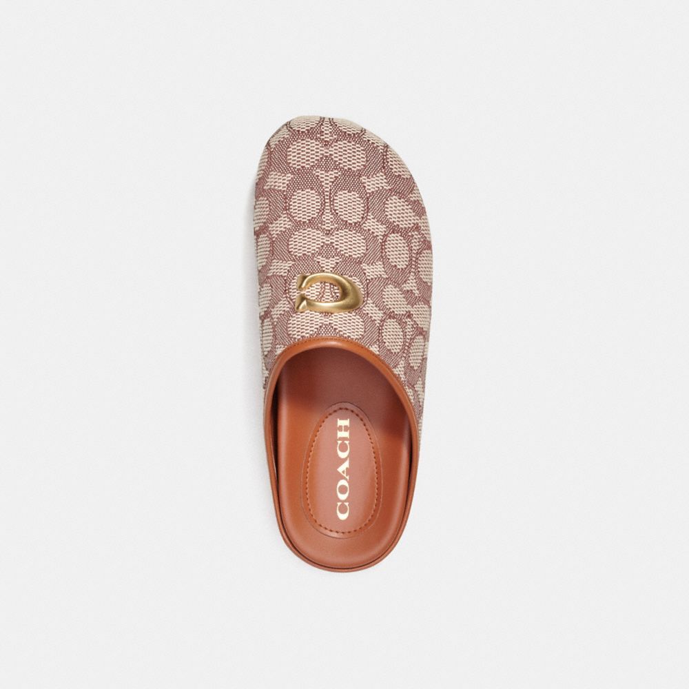 Coach Hadley Slipper In Signature Textile Jacquard Flate Sko Dame Multicolor | KWH947326