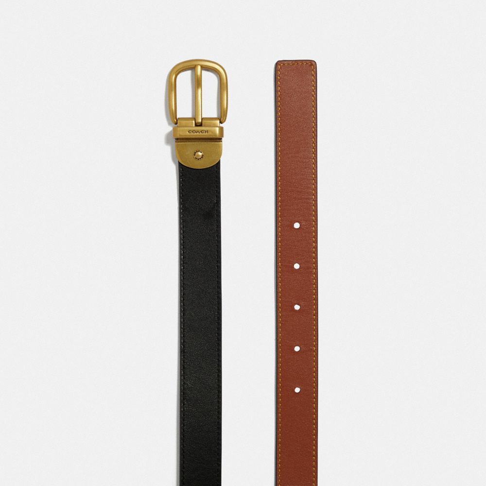 Coach Harness Buckle Reversible Belt, 25 Mm Belte Dame Svarte | DXM243861