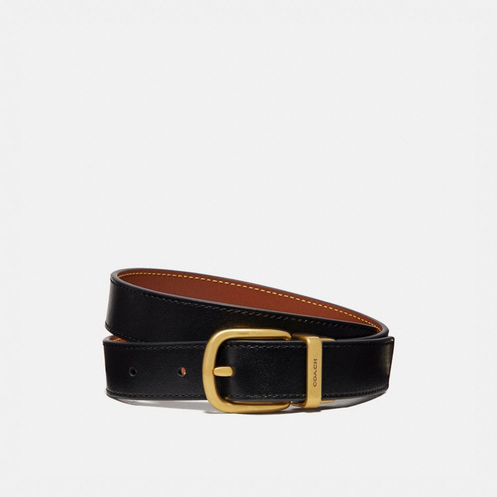 Coach Harness Buckle Reversible Belt, 25 Mm Belte Dame Svarte | DXM243861