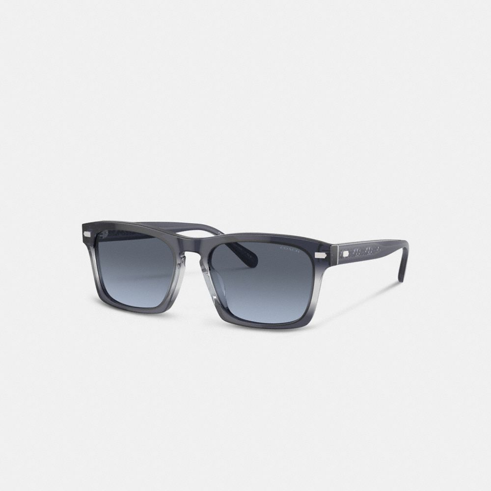 Coach Keyhole Square Sunglasses Solbriller Herre Blå | XNO579042