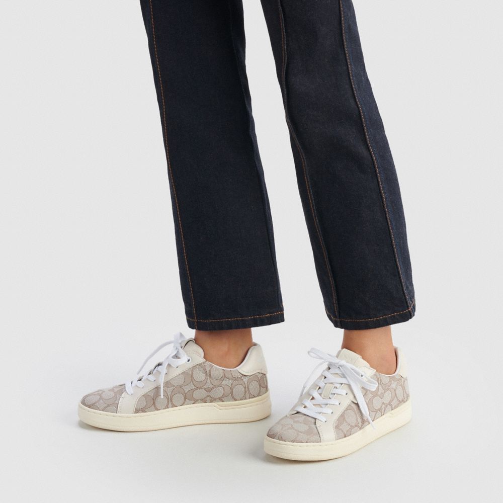 Coach Lowline Low Top Sneaker Sneakers Dame Grå | QDM198670