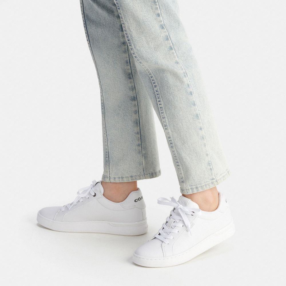 Coach Lowline Low Top Sneaker Sneakers Dame Hvite | REJ498102