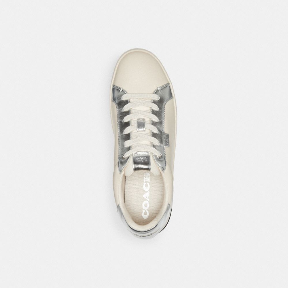 Coach Lowline Low Top Sneaker Sneakers Dame Sølv | TCO062183