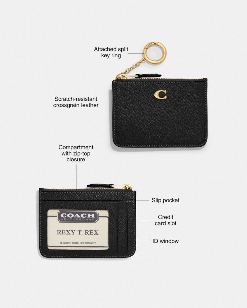 Coach Mini Skinny Id Case Kortetui Dame Sølv | TZR184032