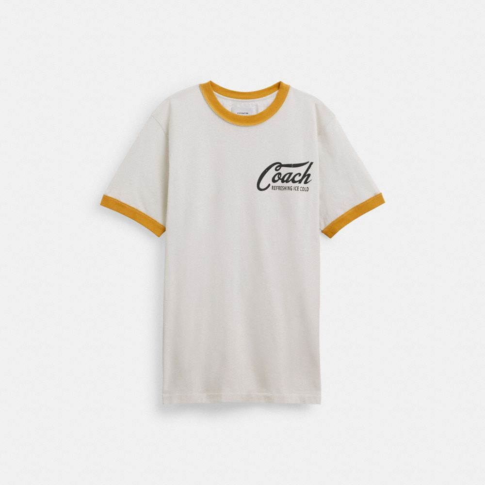 Coach Ringer T Shirt Topper Herre Grå | YEP360814