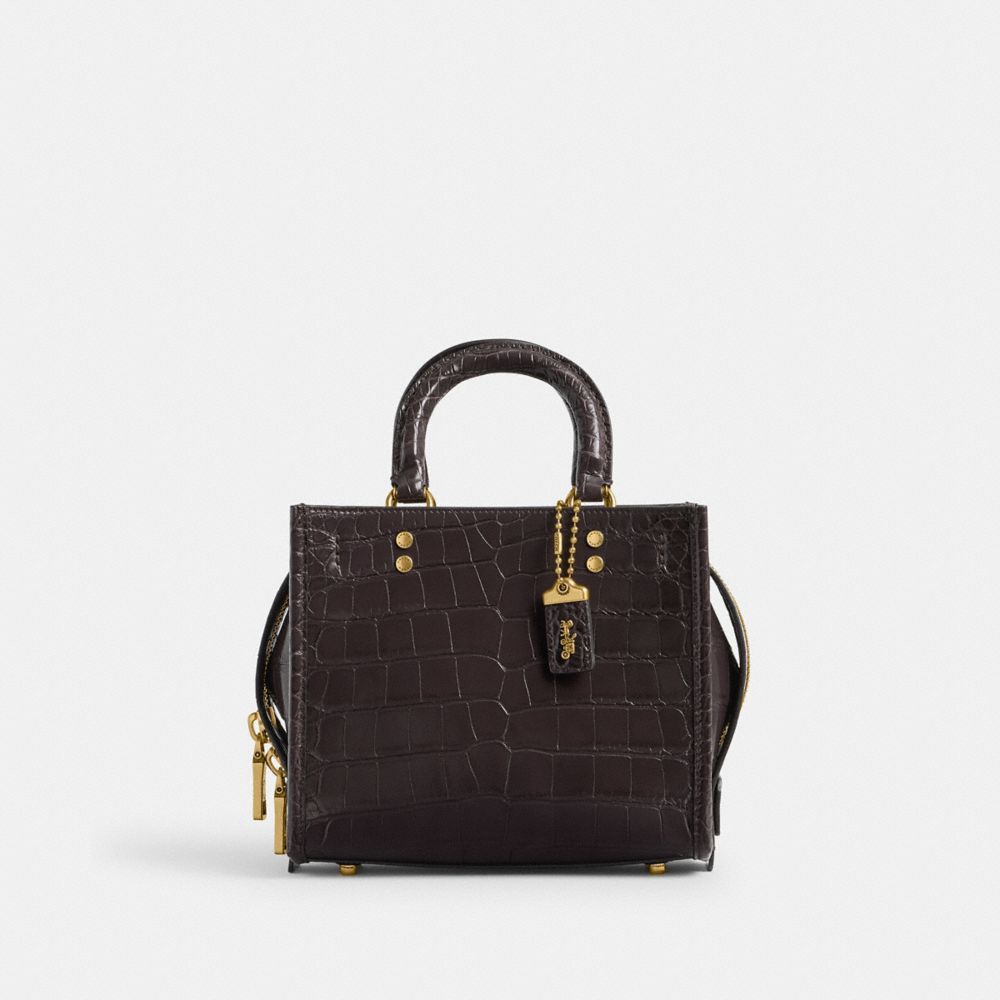 Coach Rogue 20 In Alligator Satchel Veske Dame Burgunder | RVY387629