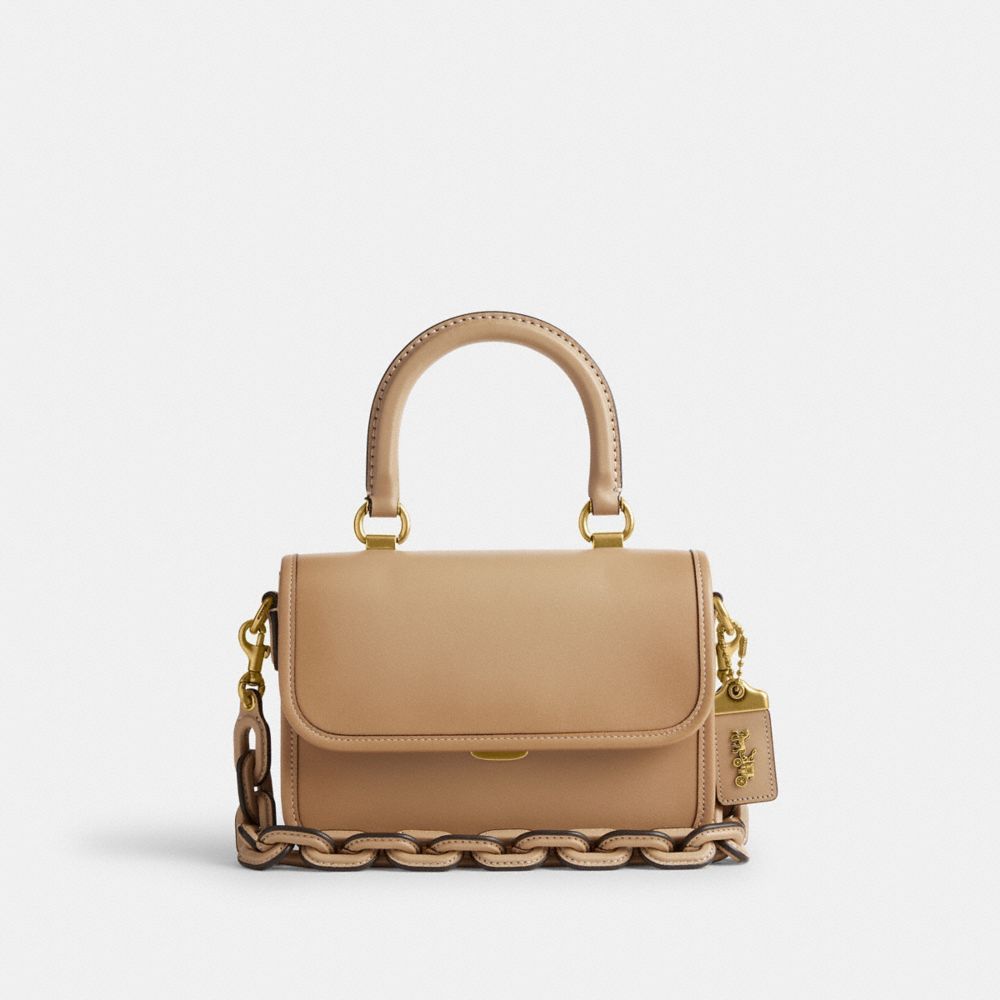 Coach Rogue Top Handle Bag Satchel Veske Dame Beige | HPD635780