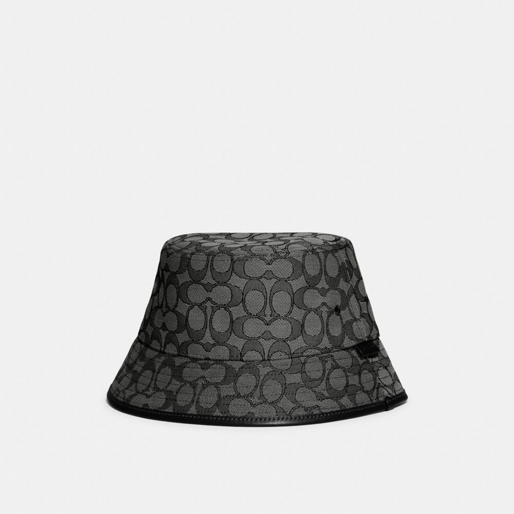 Coach Signature Jacquard Bucket Hat Hatt Dame Grå | JAW618907