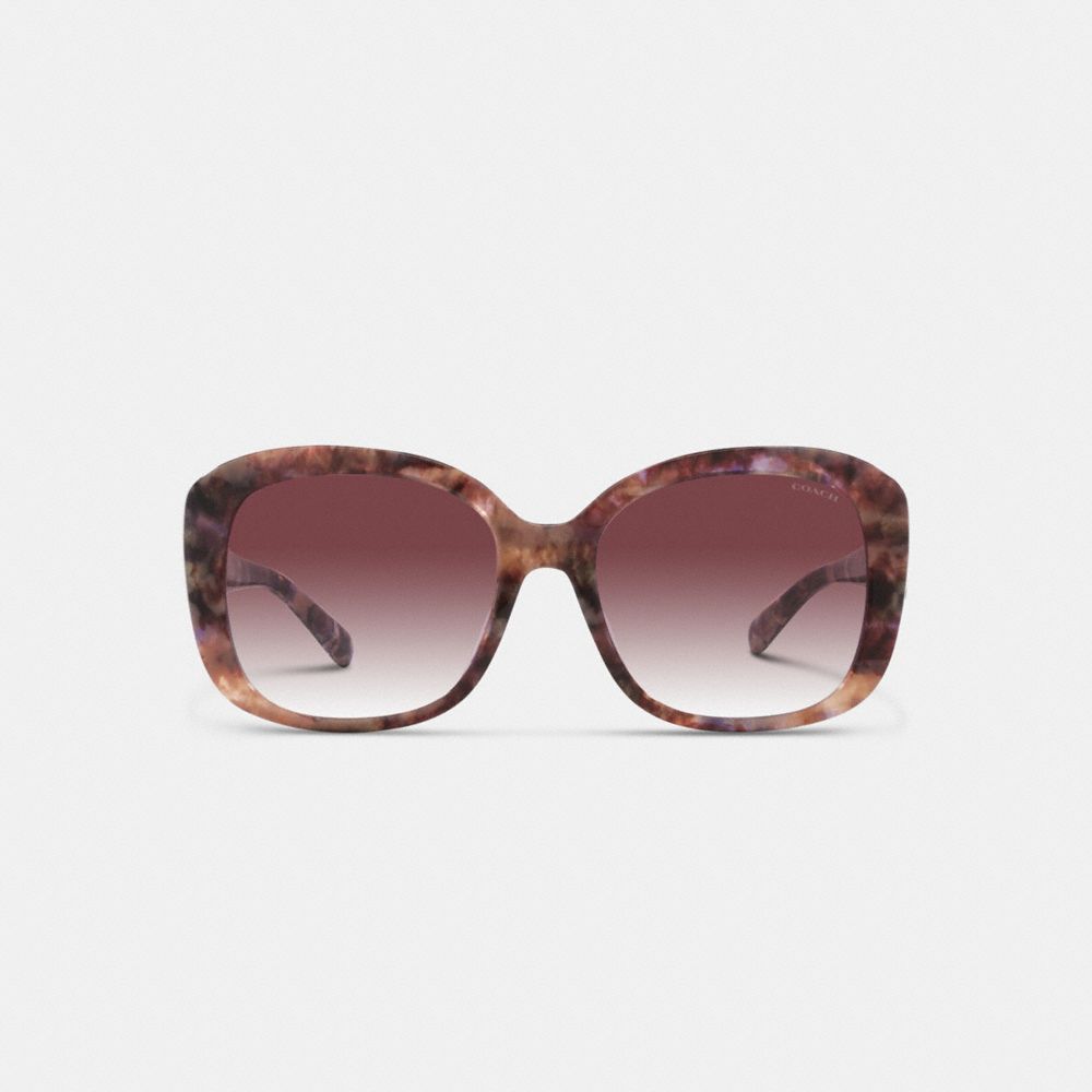 Coach Signature Oversized Square Sunglasses Briller Dame Lilla | KDA703916