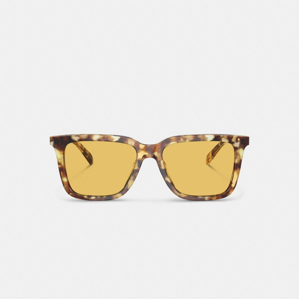 Coach Signature Square Sunglasses Solbriller Herre Oransje | BYF038526