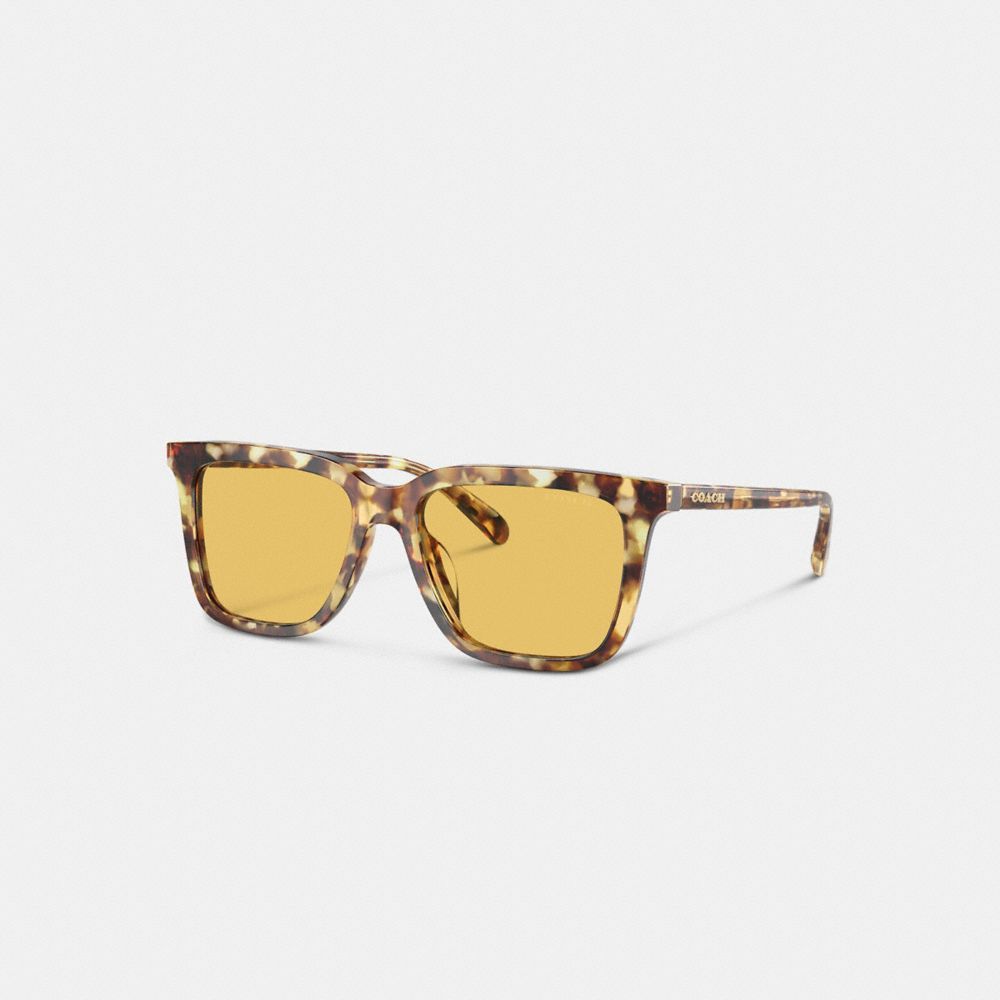 Coach Signature Square Sunglasses Solbriller Herre Oransje | BYF038526