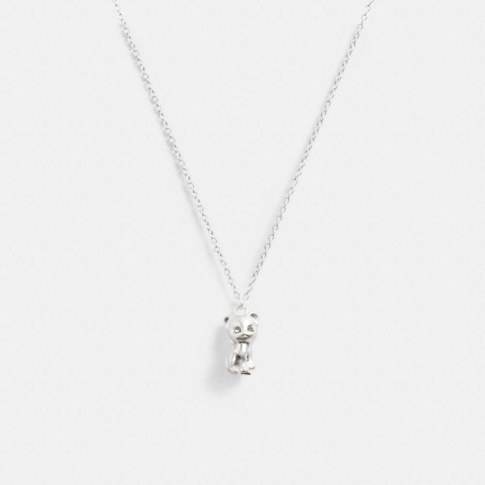 Coach The Lil Nas X Drop Cat Pendant Necklace Smykker Dame Sølv | GJE964217