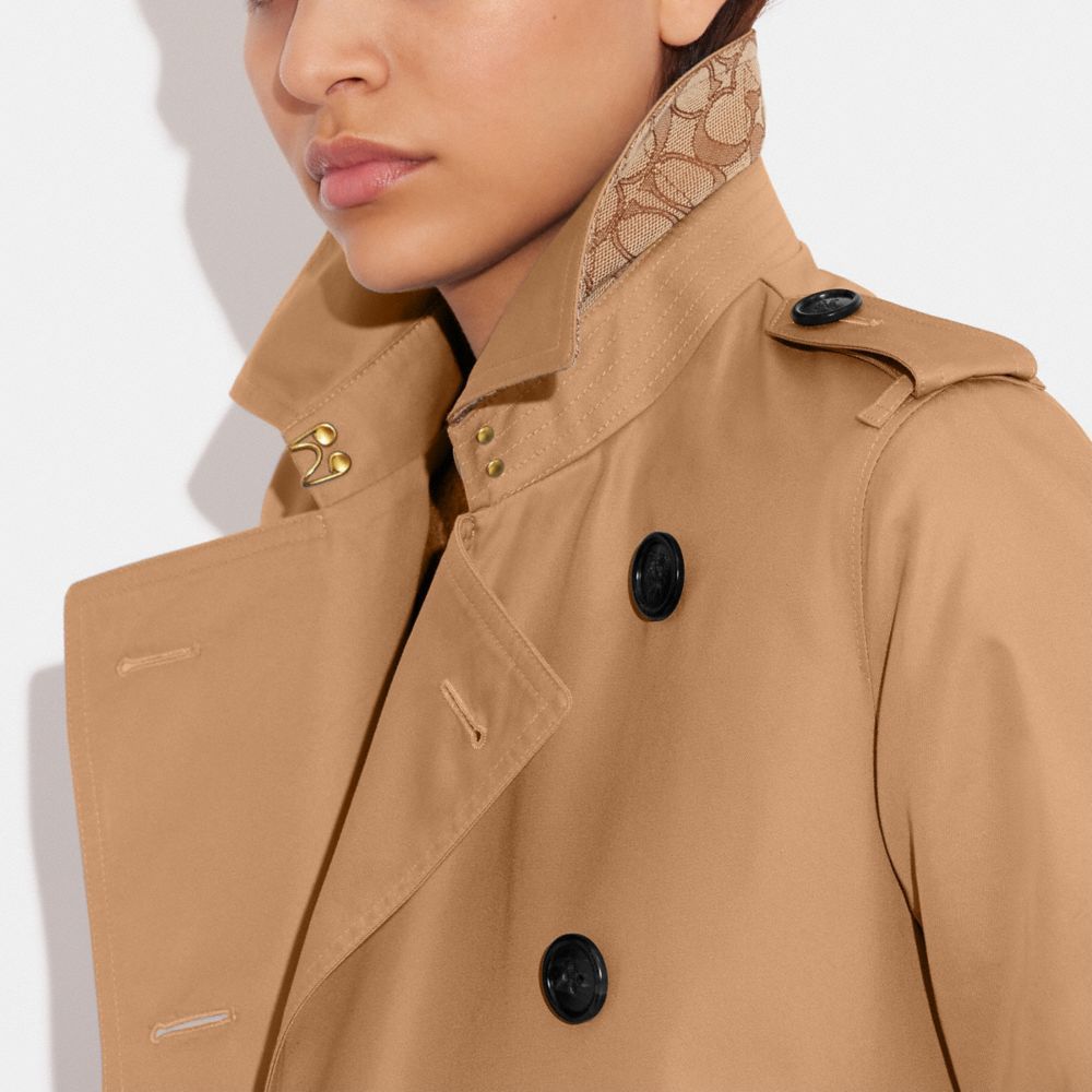 Coach Trench Coat Jakker Dame Khaki | KGF504672