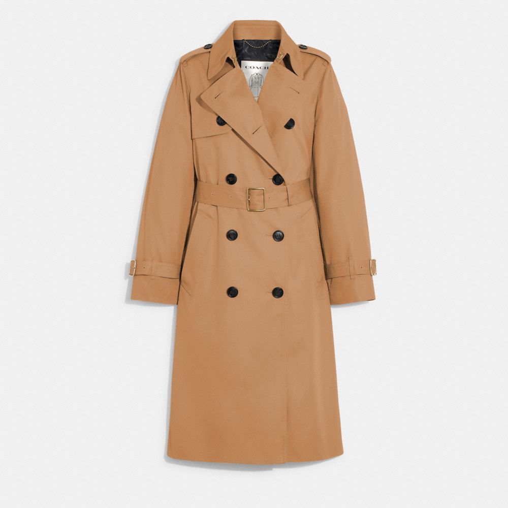 Coach Trench Coat Jakker Dame Khaki | KGF504672